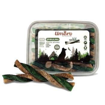 تشویقی دنتال مدادی سگ طعم ماهی و اسپرولینا اومرو
