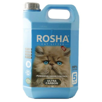 خاک گربه ۱۰۰% کربن روشا وزن ۵ کیلوگرم