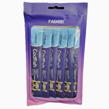 بستنی گربه فنبی طعم ماهی کاد (محافظ مو و قلب) 6 عددی