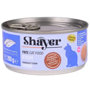 کنسرو پته ماهی 200 گرمی گربه shayer