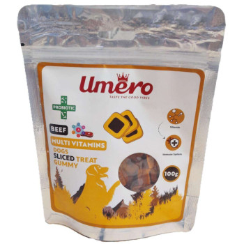 تشویقی اسلایسی پاستیلی سگ با طعم گوشت و مولتی ویتامین اومرو