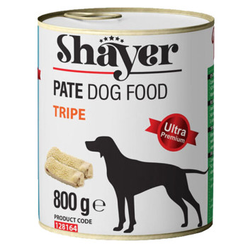 کنسرو پته سیرابی سگ 800 گرمی شایر shayer