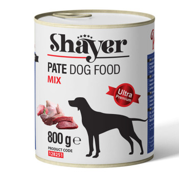 کنسرو پته میکس سگ 800 گرمی شایر shayer