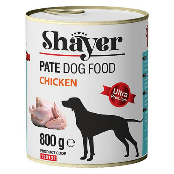 کنسرو پته مرغ سگ 800 گرمی شایر shayer