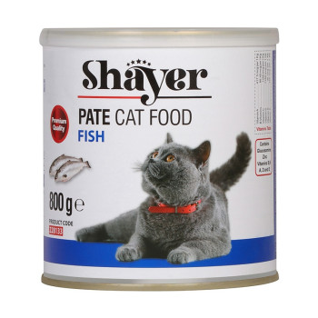 کنسرو پته ماهی 800 گرمی گربه شایر shayer
